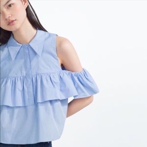 Zara Cold Shoulder Top